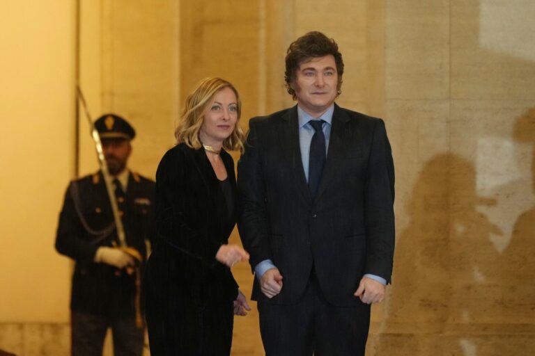 El presidente argentino Milei ahora también es italiano